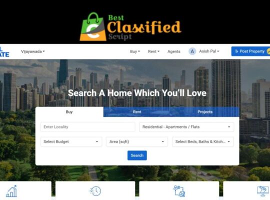 Real Estate Classified Script